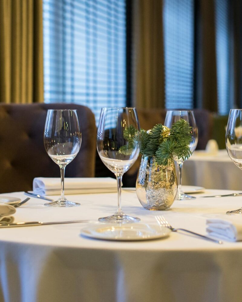 Premium linens and tabletop styling